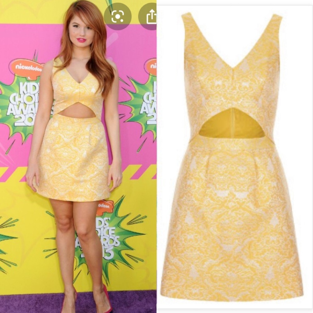TOPSHOP Brocade cutout detail  Jacquard dress